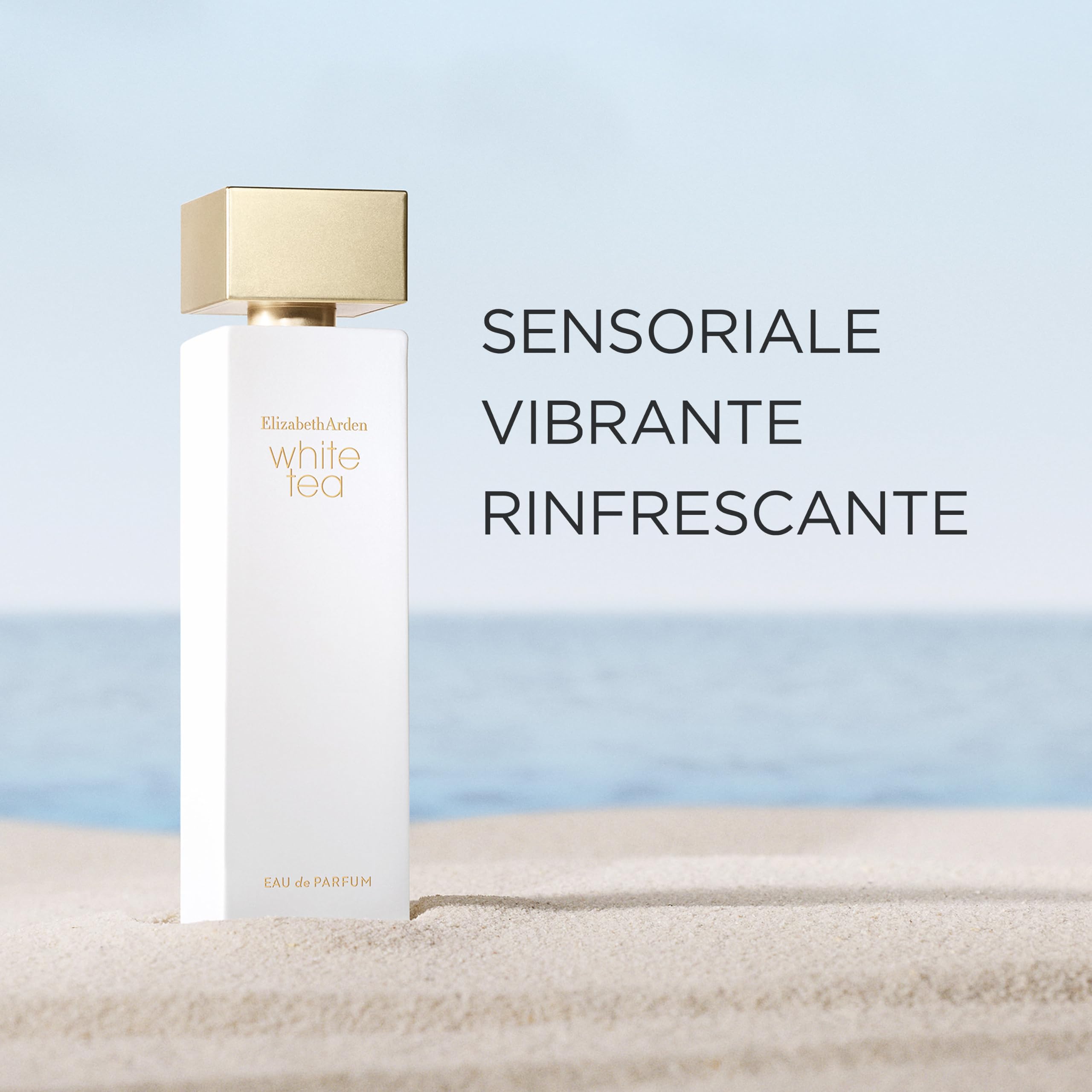 Elizabeth Arden - White Tea, Eau de Parfum, Fragranza Floreale e Legnosa per Donna, Freschezza e Leggerezza, con Mandarino Italiano, Salvia Sclarea, Tè Bianco e Gelsomino