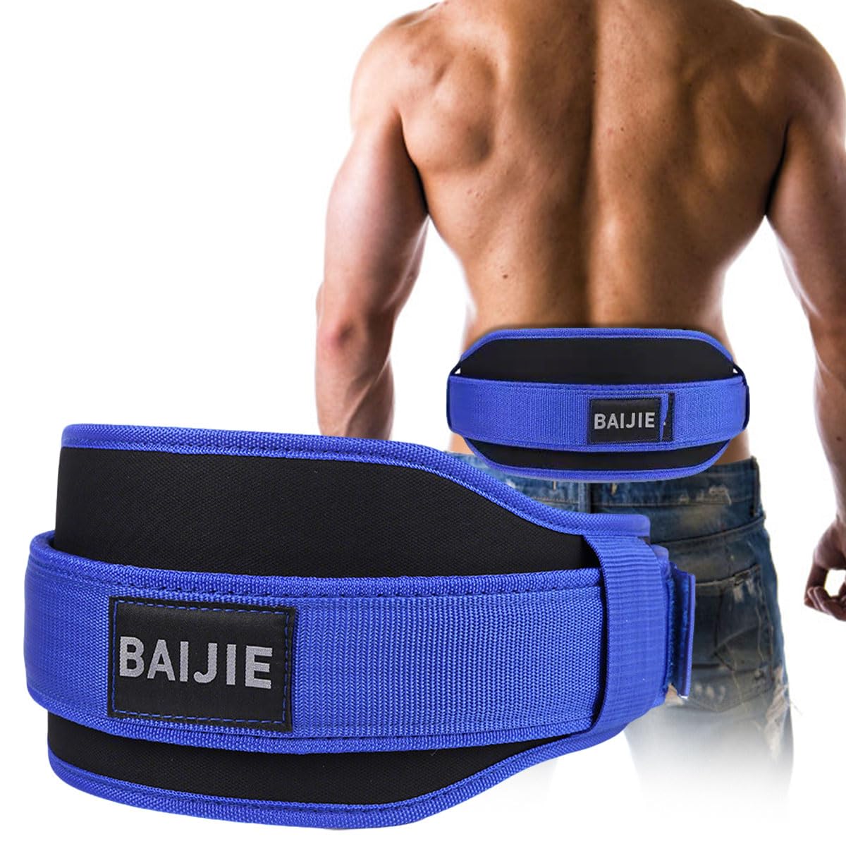 Weightlifting Belt Weight Lifting Back Support Quick Locking Deadlift Training Gym Belt Fitness Bodybuilding Back Support 5.5 inch for Powerlifting, Cross Training, Squats, Workout, Exercise, Lunges