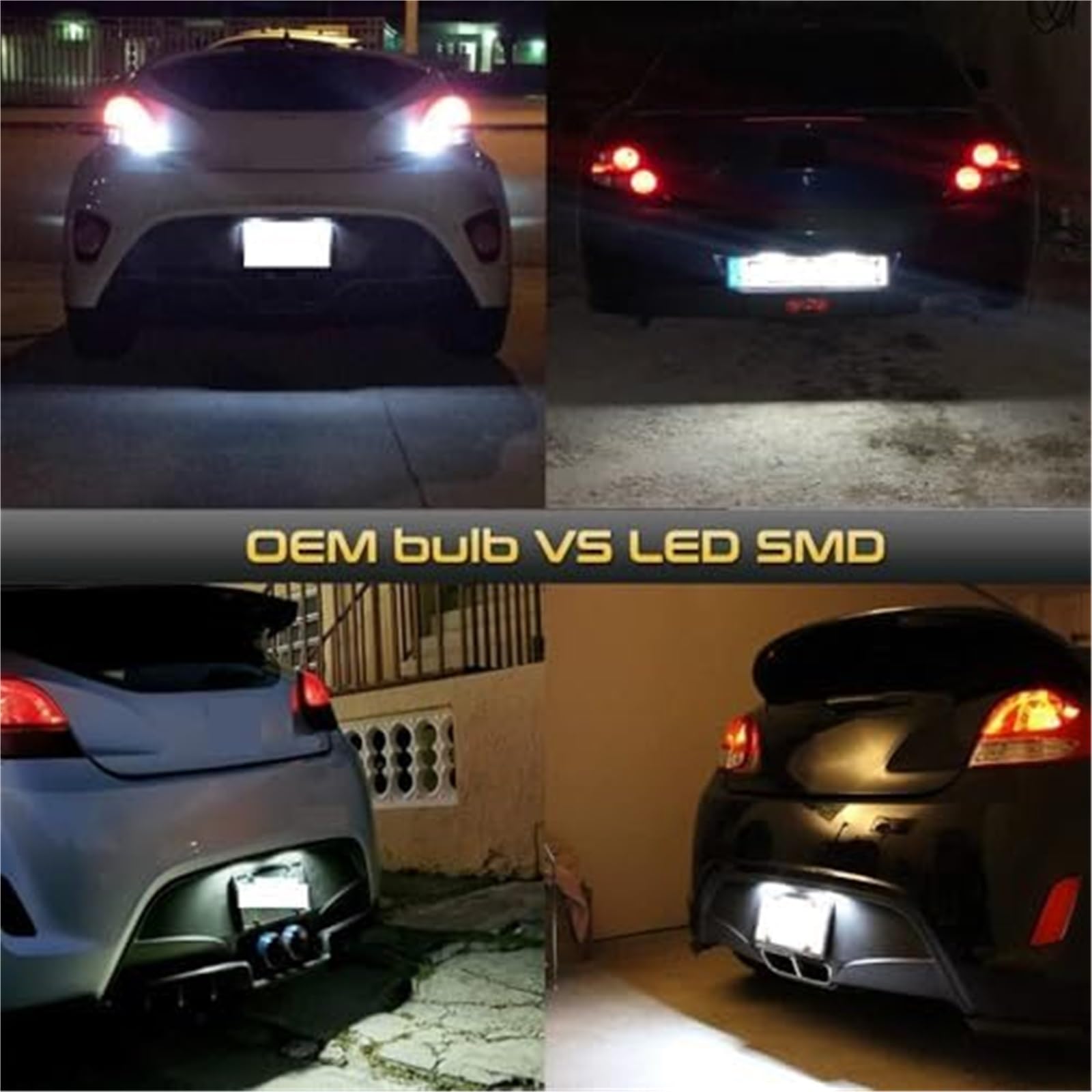 2 szt. 6000K LED Lampy oświetlenia tablicy rejestracyjnej, do Kia, Soul Rio 3 Picanto, Hyundai, I10 I20 Ioniq Veloster, Genesis, Coupe Tiburon Zespół oświetlenia tablicy rejestracyjnej