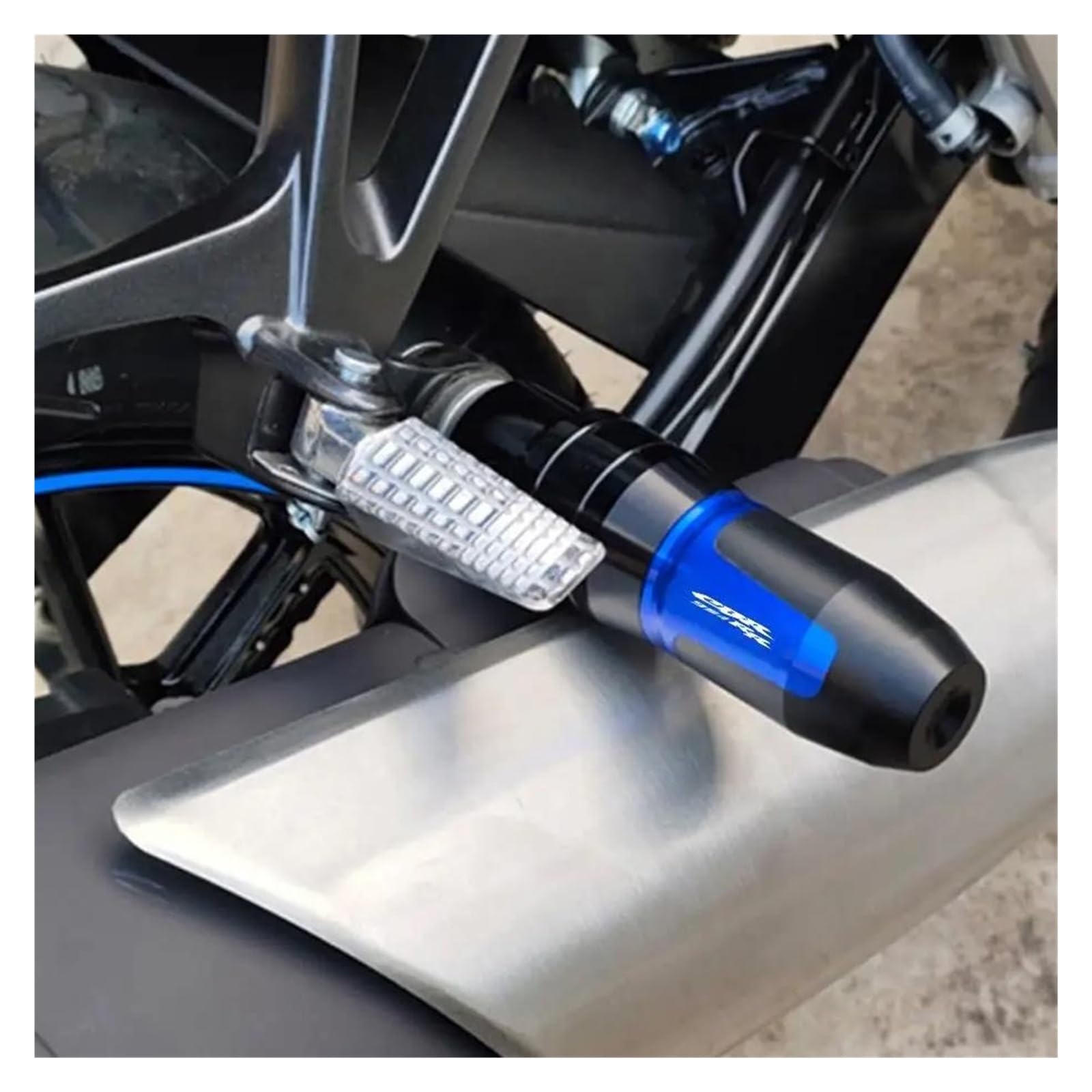 Protettore in caso di caduta Accessori Moto Protezione Dalla Caduta Slider Di Scarico Del Telaio Anti Crash Pad Protector Per Honda CBR954RR 02-21 Protettore in caso di caduta(B Black)