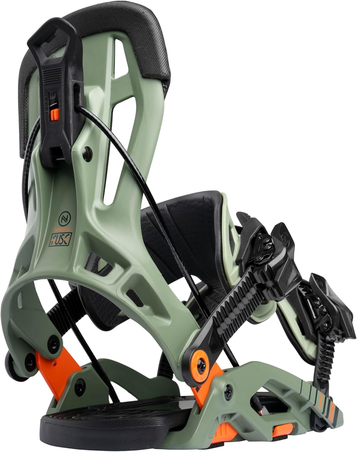 Nidecker Flow Fuse Snowboard Bindings Speed-Entry Fusion PowerStrap & Glass-Filled Nylon Baseplate