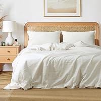 Vista 18 de S VICTORY SYMBOL - Juego de funda de edredón de lino 100% orgánico, juego de ropa de cama de lino francés lavado a piedra, funda de edredón