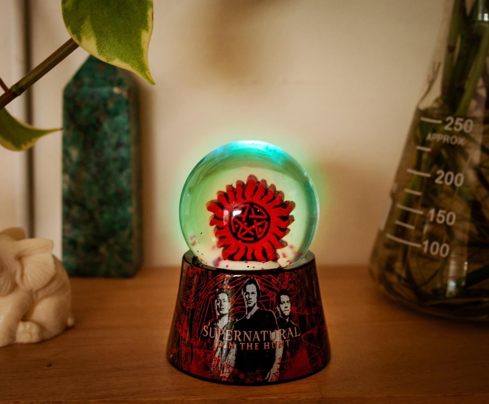Supernatural Anti-Possession Symbol Light-Up Mini Snow Globe, Red - Image 3