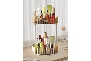 360 Rotating Bathroom Organizer: Gold Edition for Exceptional Vanity Countertop Storage