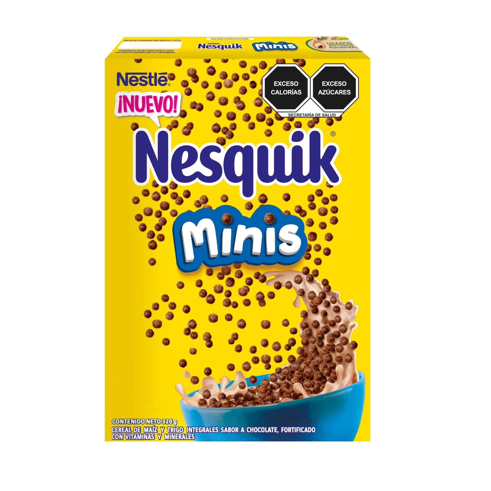 Cereal Nesquik Minis Sabor a Chocolate Caja de 320 g