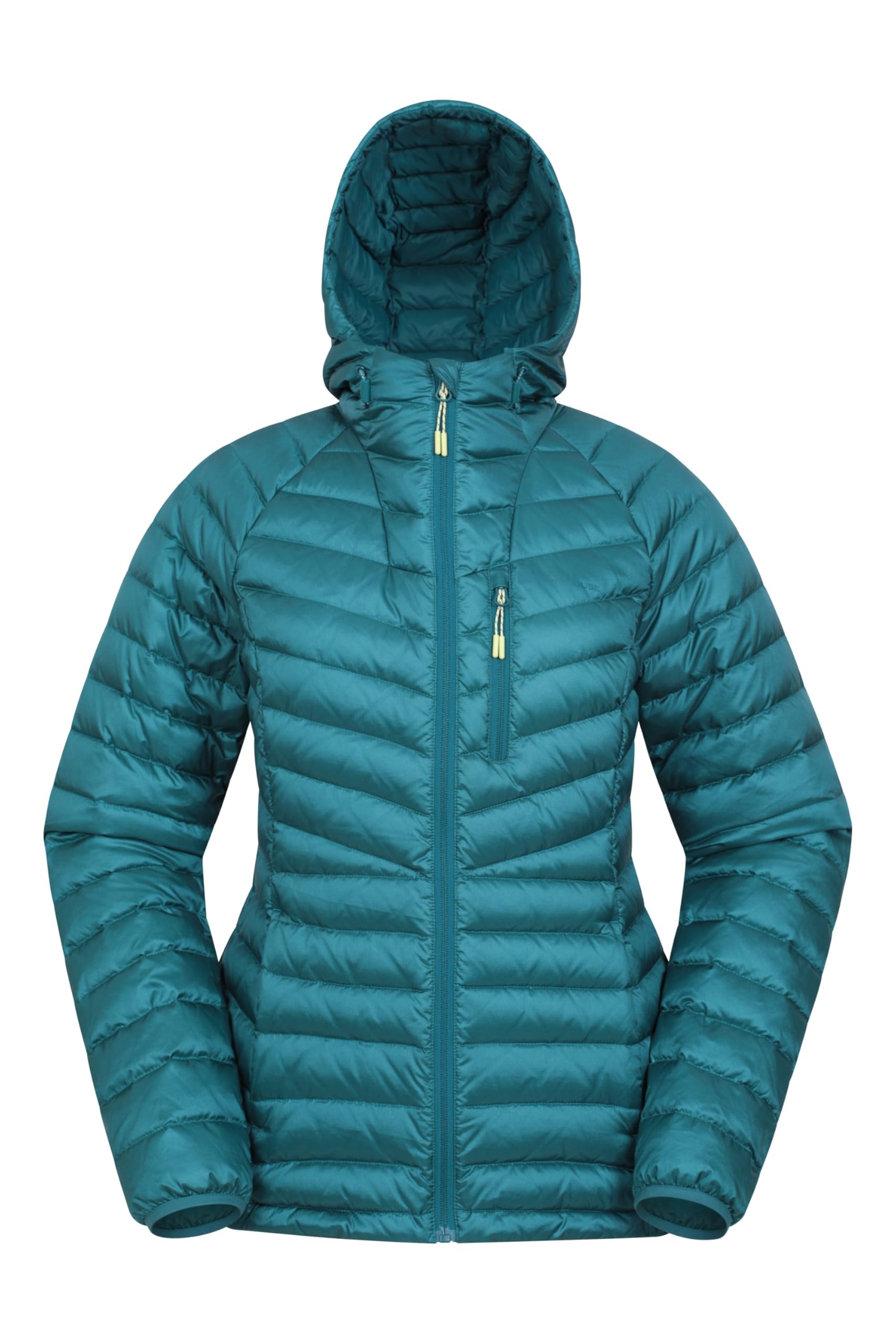 Mountain Warehouse Men's Teal Skyline Wo Hydrophobic Down Jacket - Water Resistant, Insulated Puffer Jacket, Adjustable - Autumn Winter, Travelling & Daily Use Wo's Size 8