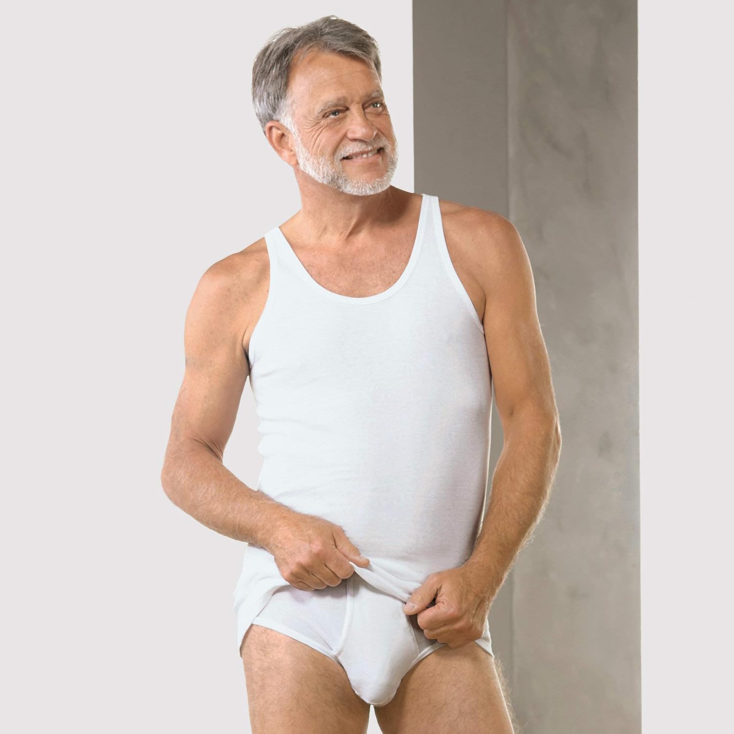 Schiesser Men's 2 Pack Vests – Original Double Rib