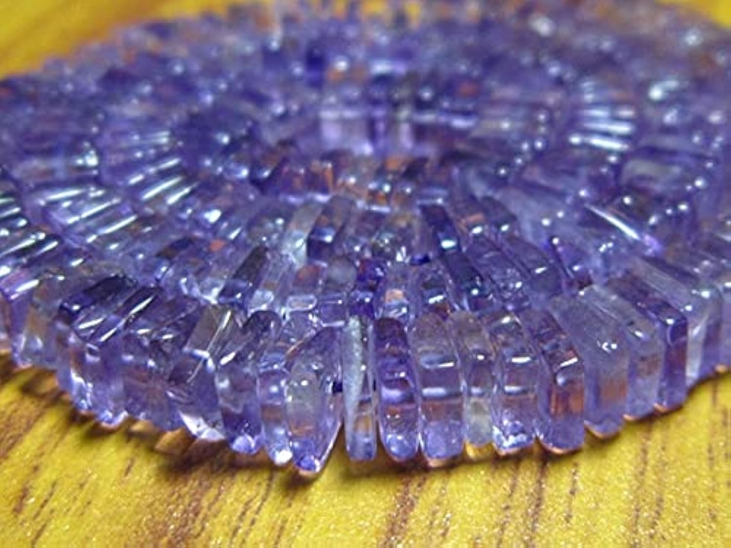 Pink Amethyst Smooth cube Heishi perles naturelles 4-5mm pour fil de collier DIY