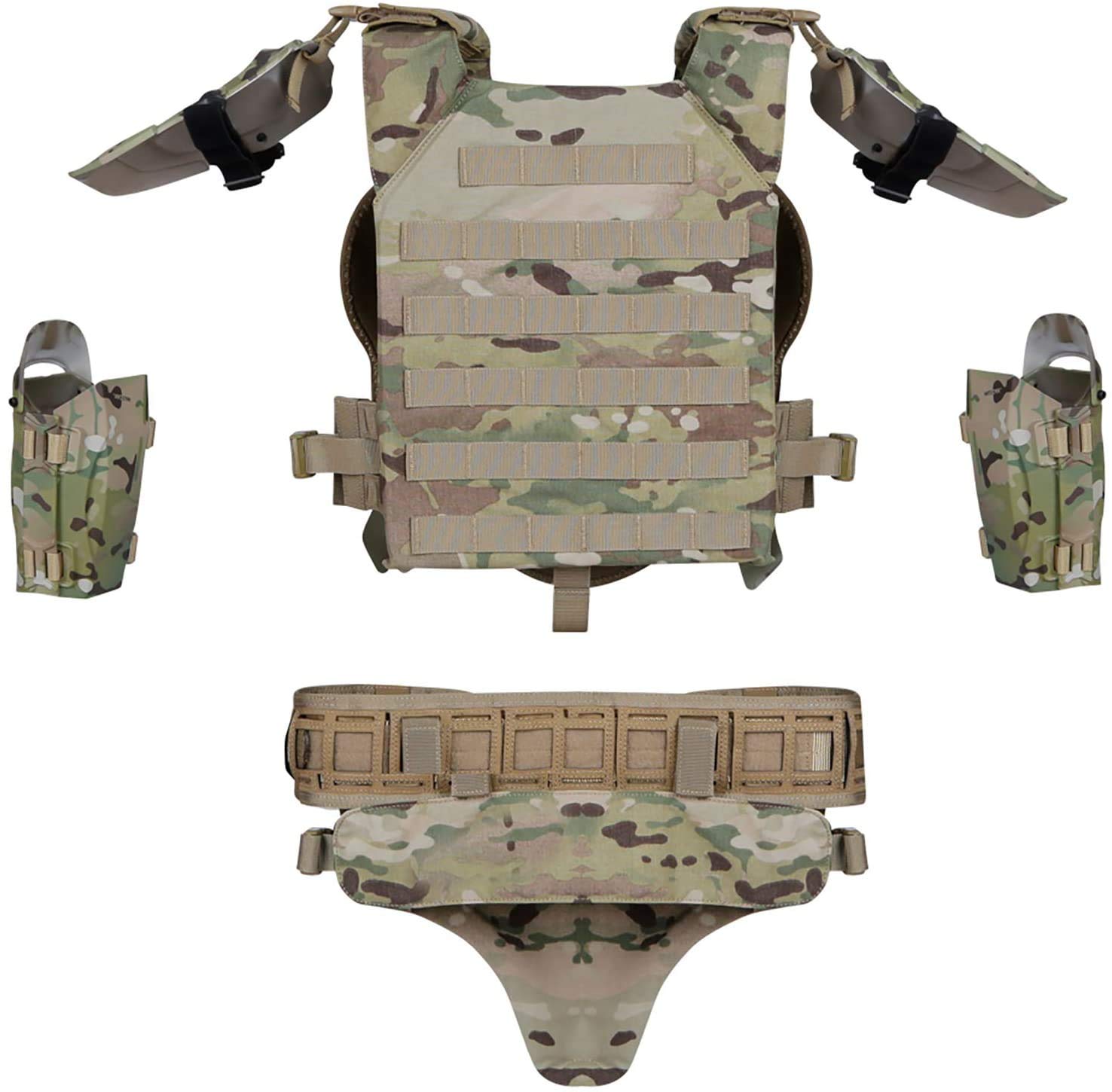 NC Chaleco Táctico Militar Ajustable Molle Chest Protector Set Paintball Combat Equipment CS Campo Al Aire libre Entrenamiento De Combate Modular
