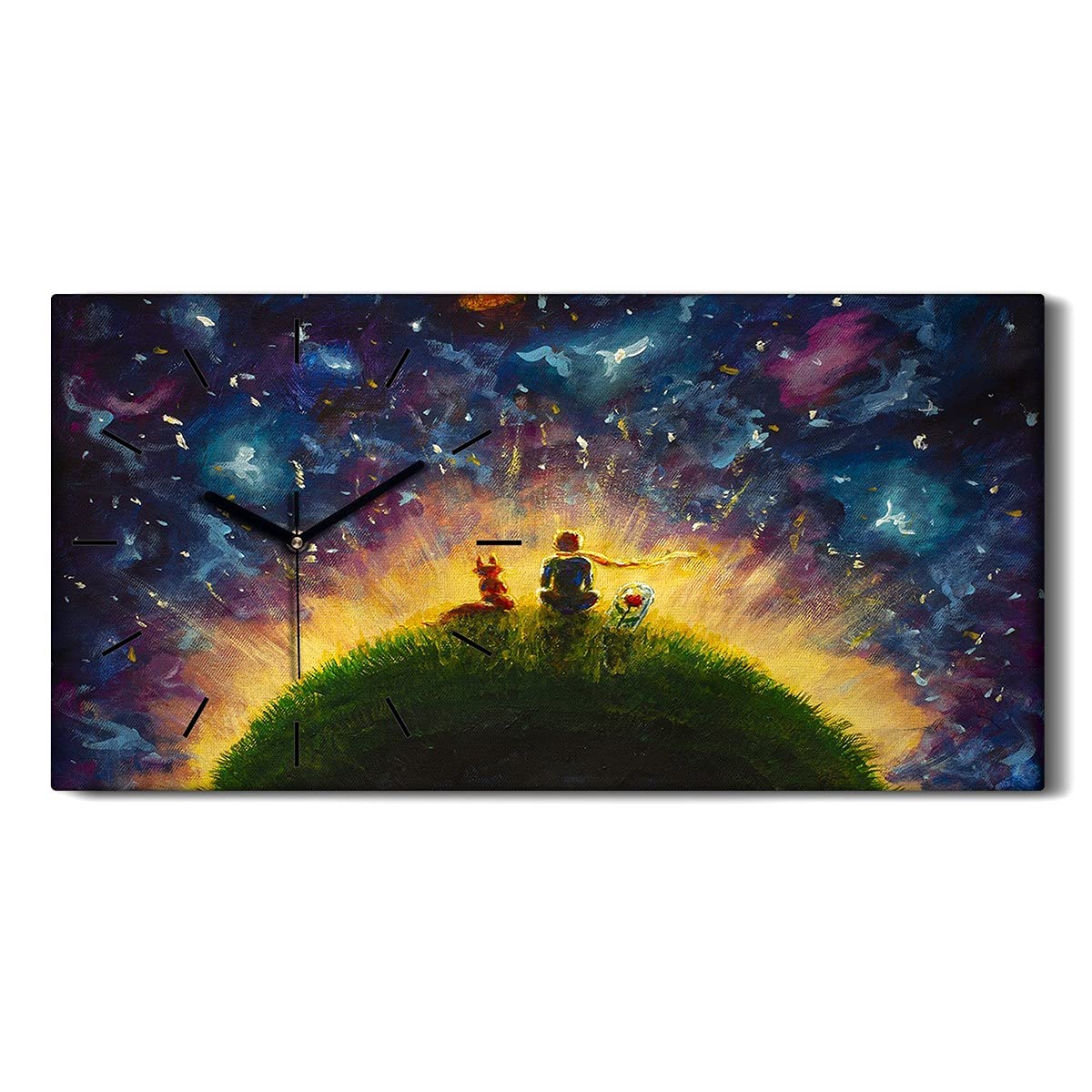 Horloge sur toile de haute qualité image art moderne motif huile abstraite