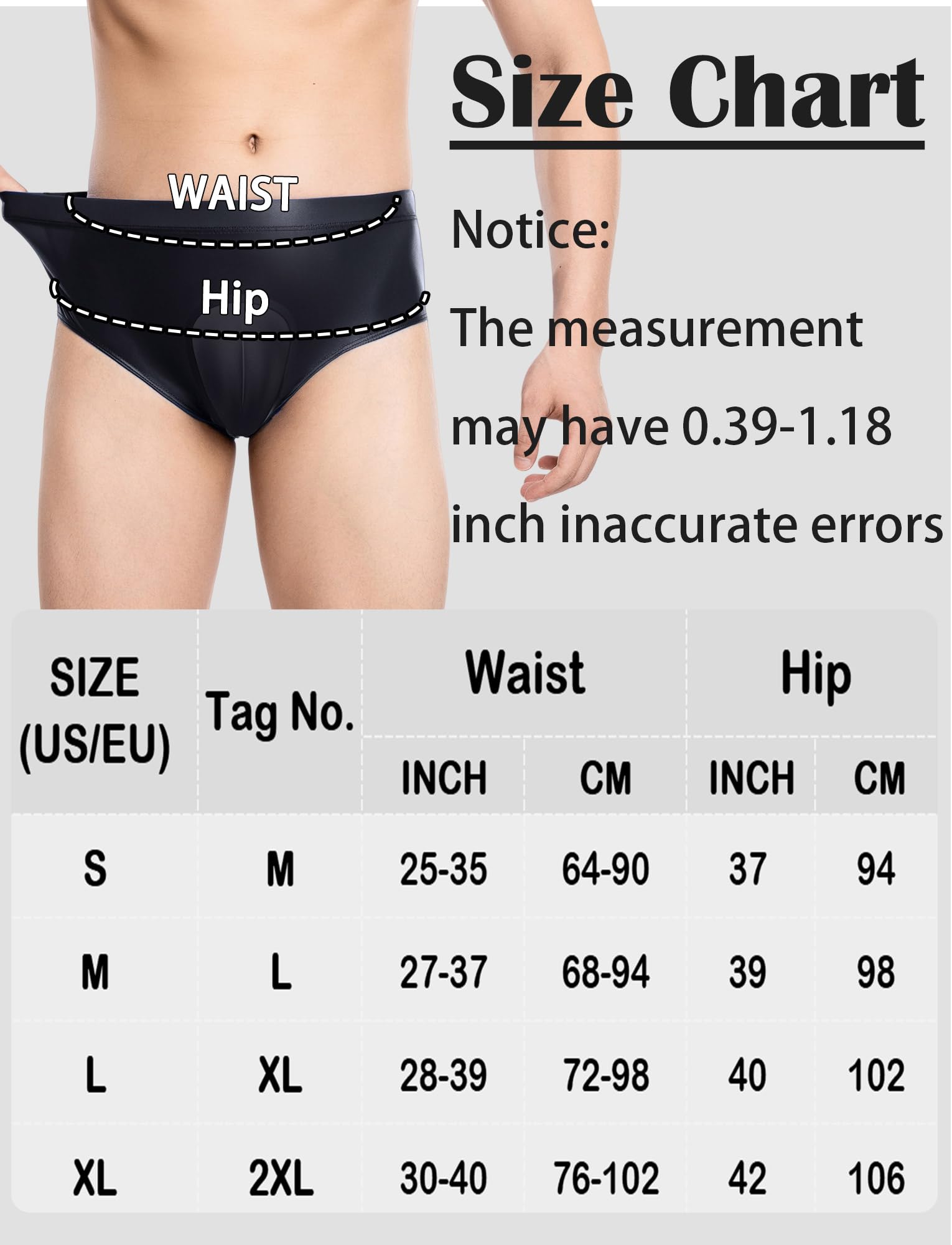 AIEOE Męskie majtki z kamelowymi palcami, ukryte litery, błyszczące, panty, transpłciowe majtki, EU S-XL (Azja M-XXL)