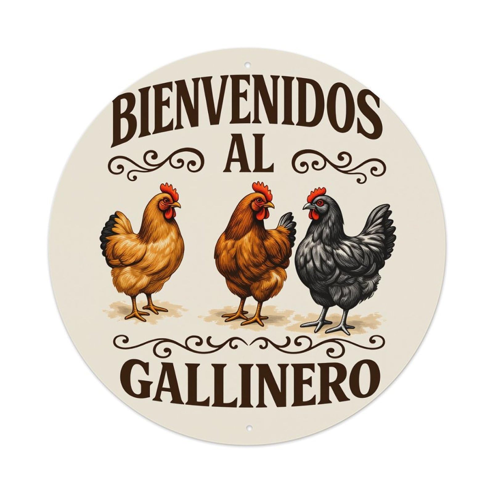 Welcome to The Chicken Coop Tin Sign Vintage Style Home Bar Garden Wall Plaque Decor Metal Poster 8x12 Inch