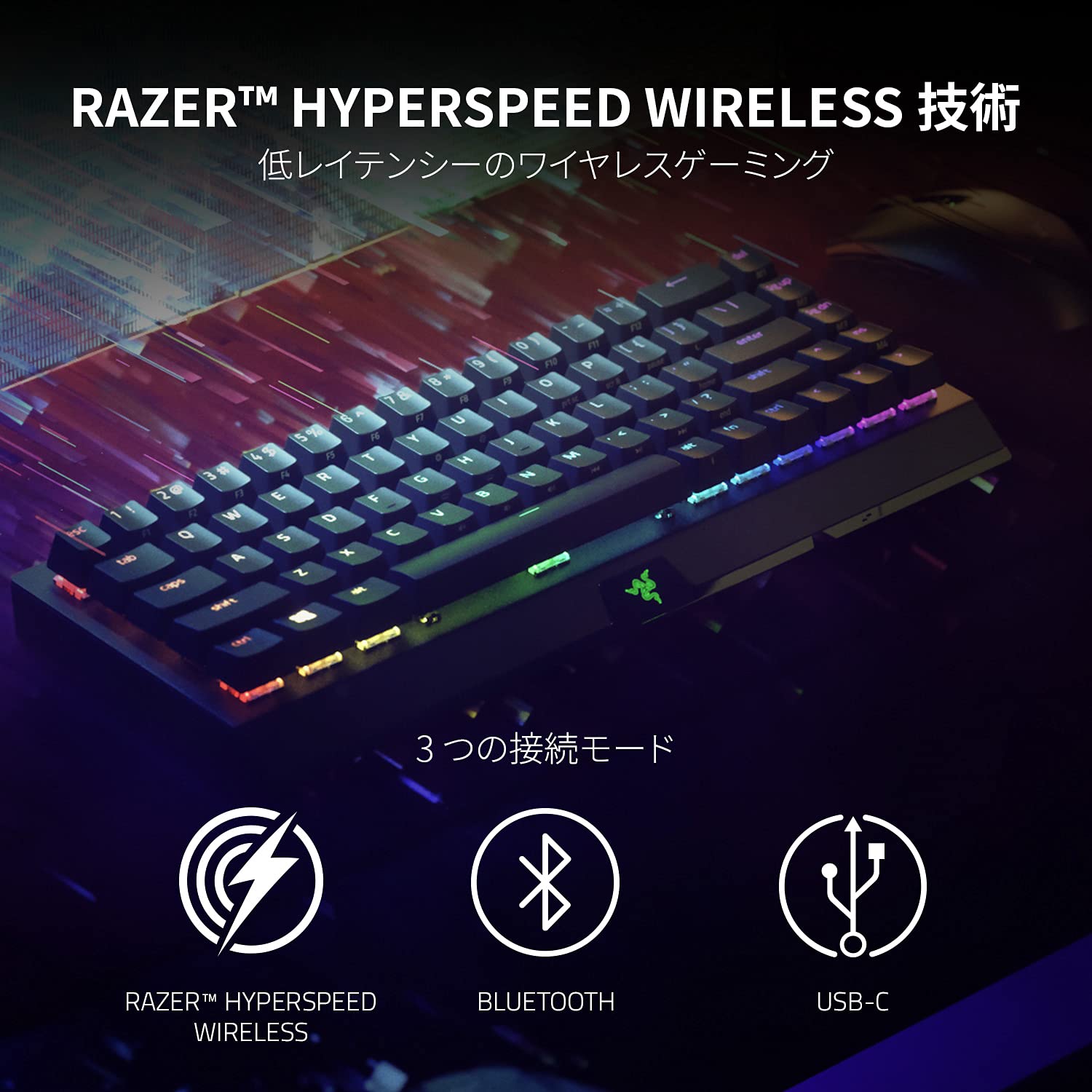 Amazon.co.jp: Razer ゲーミングキーボード ワイヤレス BlackWidow V3  