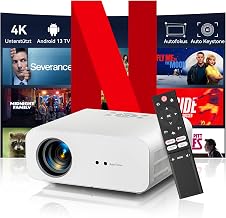 ZOOMCAT Beamer 4K Kompatibel mit Netflix, 1200 ANSI Autofokus WiFi6 1080P | KI-Bildanpassung, 6D Trapezkorrektur, 2-Wege Bluetooth 5.4, HDR10, Beamer 4K Heimkino Unterstützt