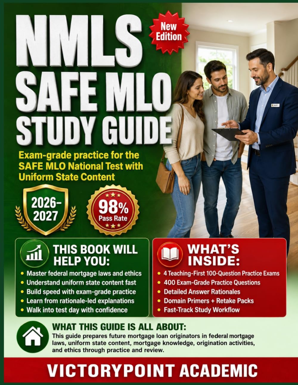 NMLS SAFE MLO STUDY GUIDE: Exam-grade practice for the SAFE MLO National Test with Uniform State Content