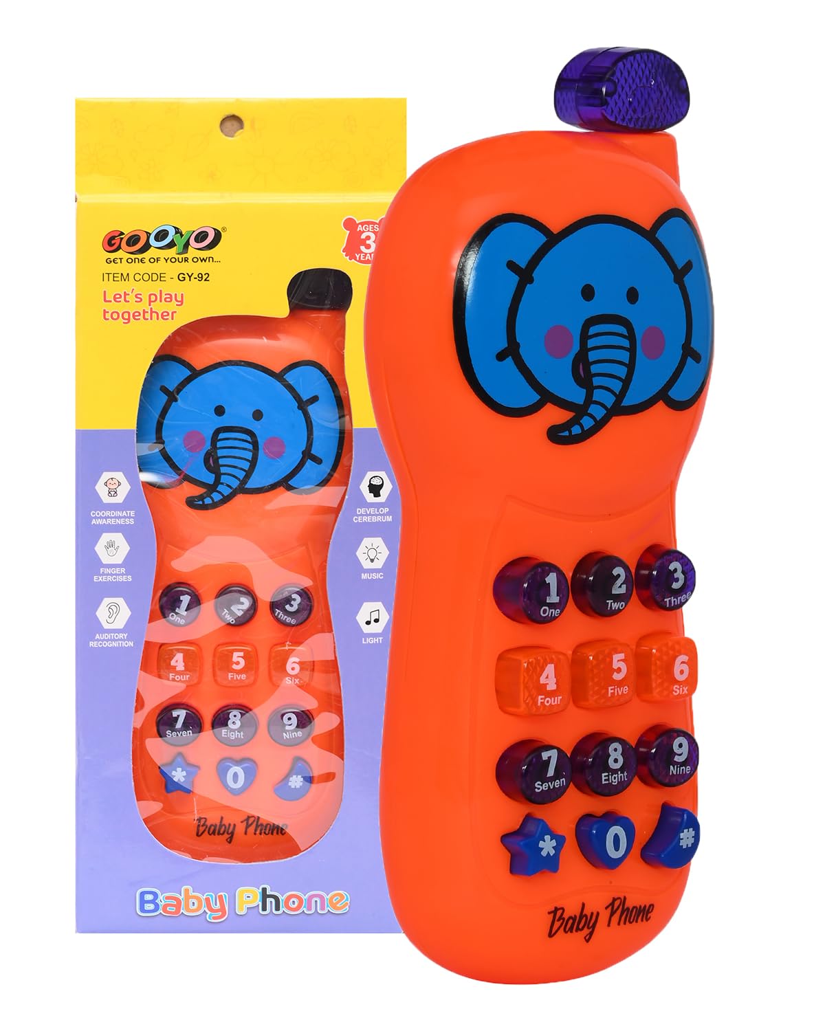 DISILA TRADERS Musical LED Light Phone Toys for Kids - Interactive Educational Toy Phone with Music, Sounds, and Flashing Lights for Toddlers and Young Children (Random Color and Desing- Pack of 1) (B09W18T4ZL) Amazon Price History, Amazon Price Tracker