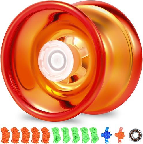 Miniatura 1 de Yoyo sensible al metal para niños Yo Yo Magic de aluminio para niños principiantes, rodamiento de bolas que no responden para jugadores