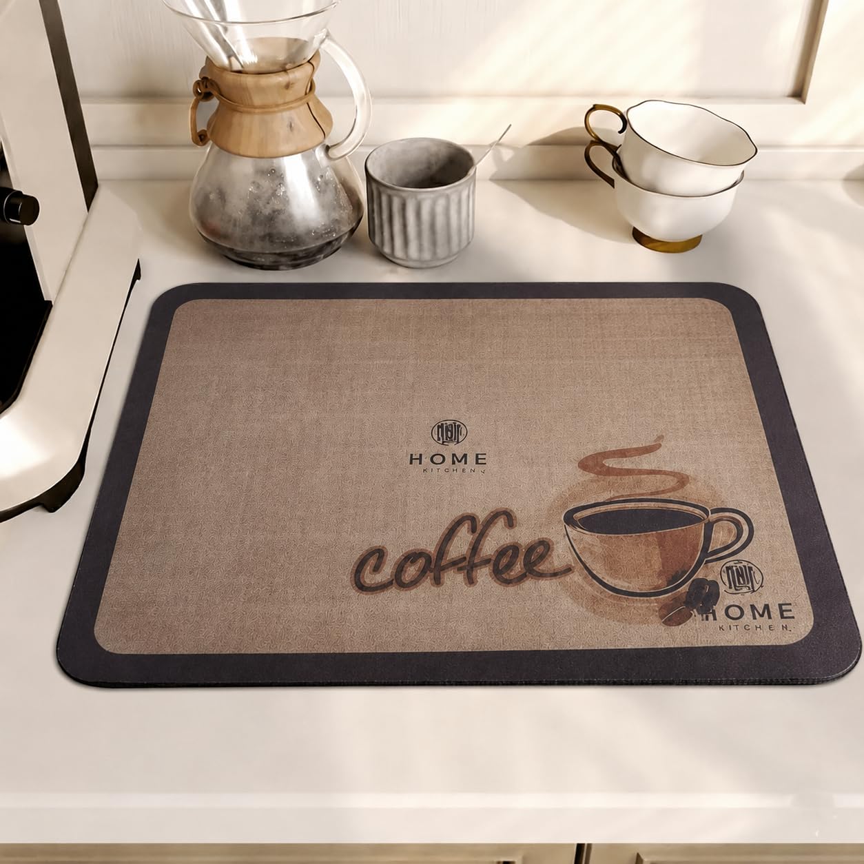 HomeCloud Dish Drying Mat - Non-Slip, Absorbent -11