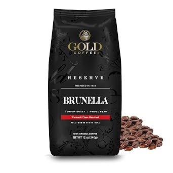 Gold Coffee Co. Brunella Blend - Medium Roast - Whole Bean - 12 oz.