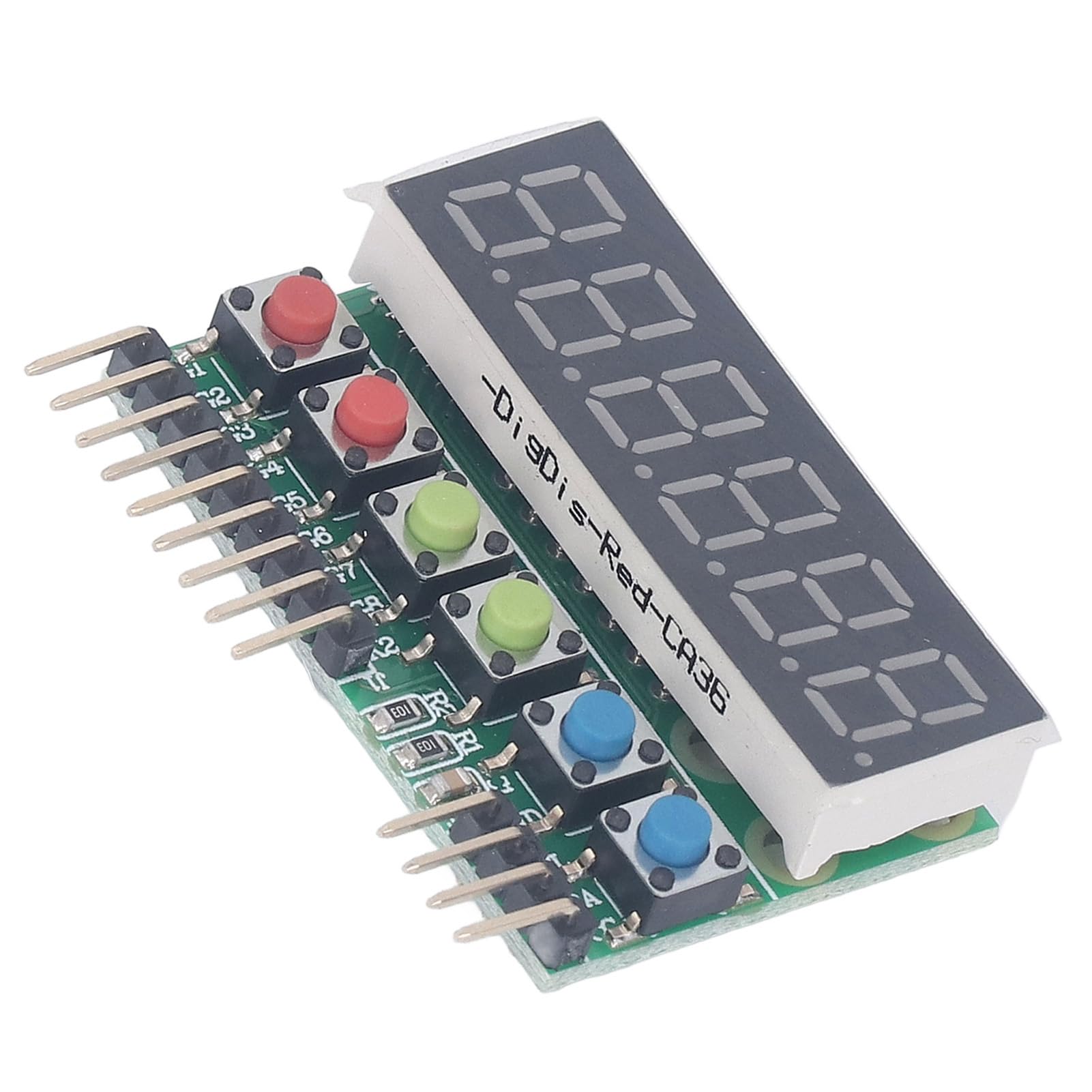 6 Digit Digital Tube Display Module, PCB TM1637 Digital Tube Display Module for DC 3.3V?5V Digit IIC Interface Counters Timers for Various MCU Control Boards