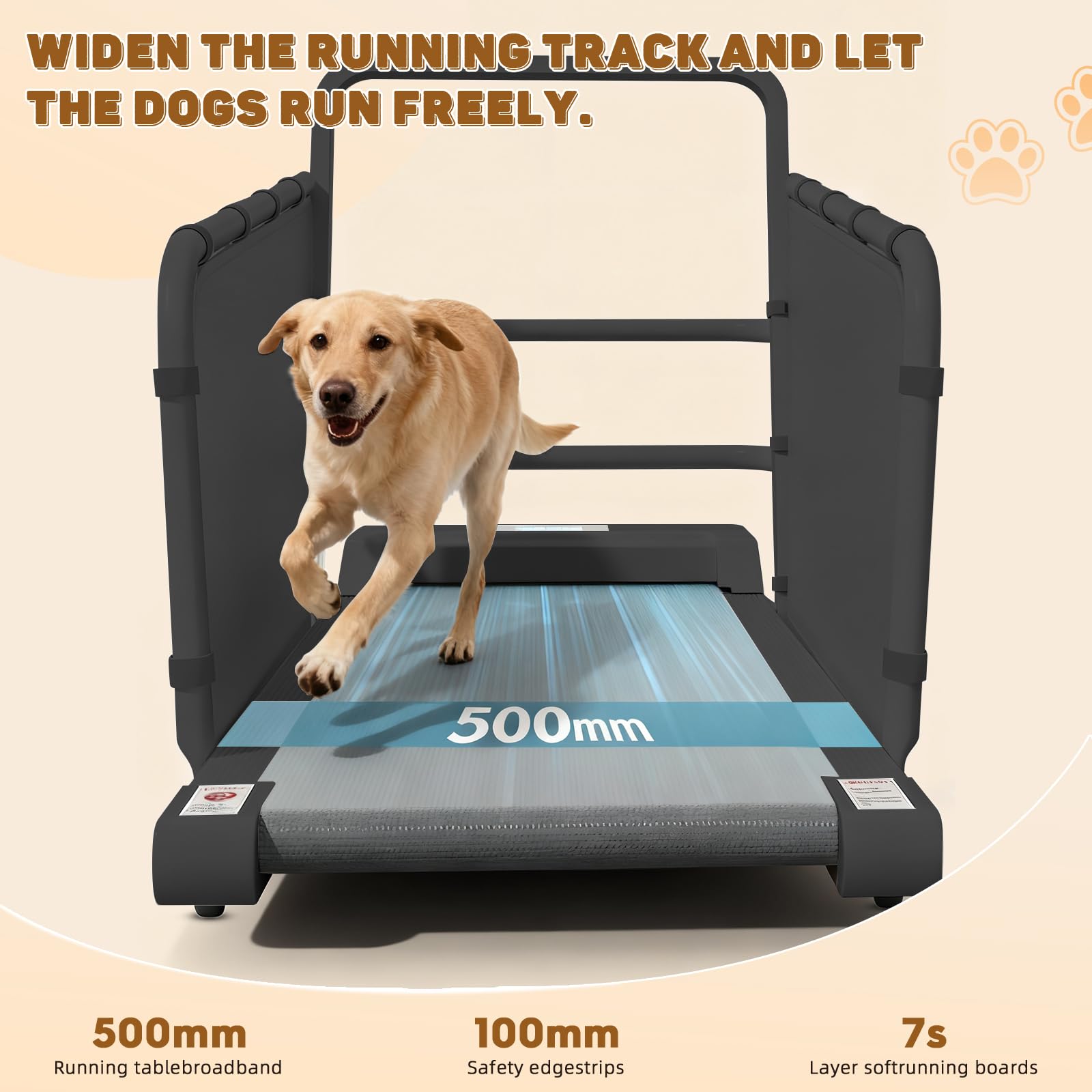 Hunde-Laufband für kleine und große Hunde, Katzen und andere Haustiere, Haustier-Laufgerät, Indoor-Haustier-Trainingsgerät mit Fernbedienung, 12-Gang-Getriebe, geräuscharm, bis zu 100 kg
