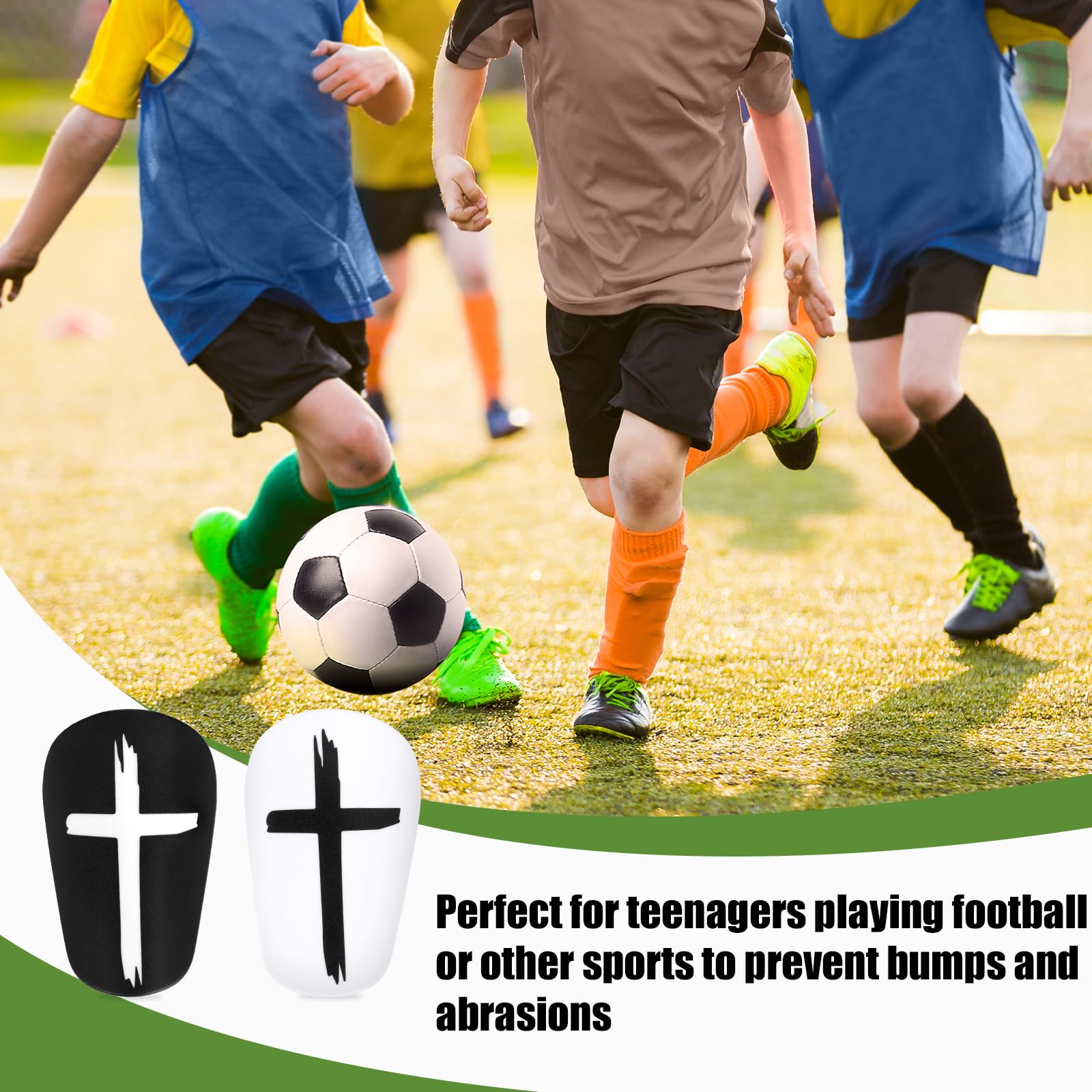 SUNNIFLY Schienbeinschoner Kinder 2 Paar - Mini Schoner Für Fußball