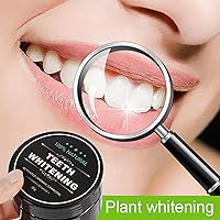 Vista 4 de Polvo de carbón para blanquear los dientes, polvo blanqueador de dientes para el cuidado bucal Establece coco natural, sin daño en esmalte o encías