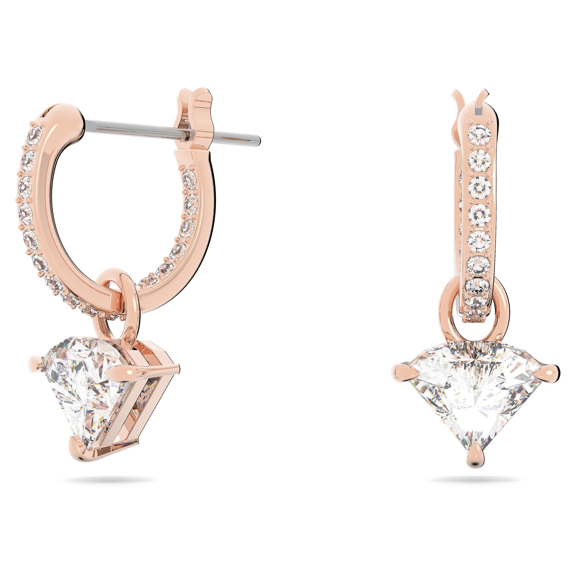 Ortyx Collection, One Size, Crystal, Cubic Zirconia - Rose gold-tone plated,Zirconia/White