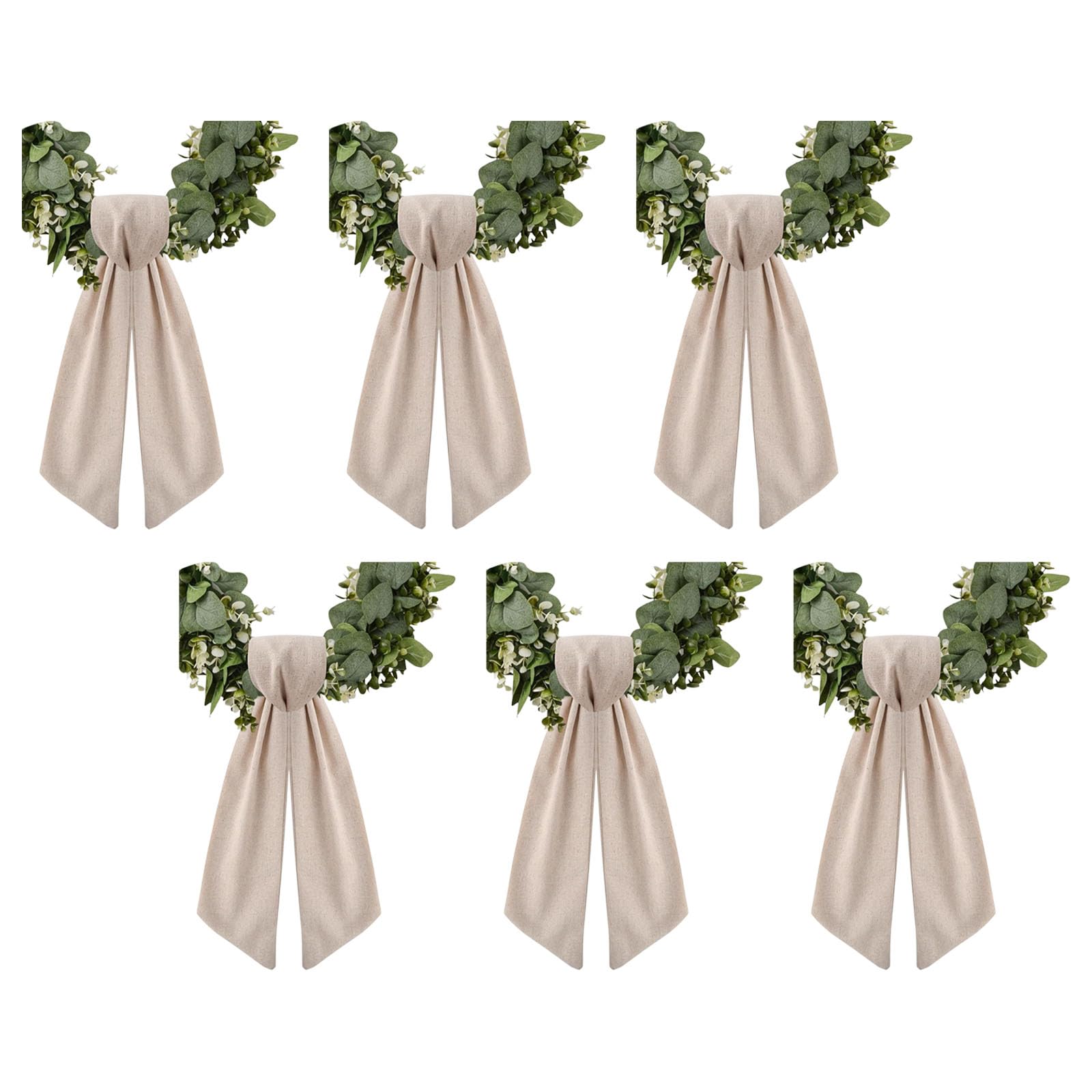 NVOQILIN Wreath Ribbon Belt for Front Door Decorative Elegant Polyester Woven Home Decoration with Fine Texture Home Deck Bend Belt