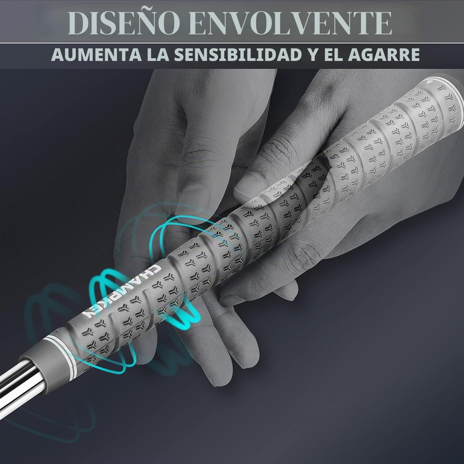 CHAMPKEY WRAP-Y - Empuñaduras de goma para golf, paquete de 13 con todos los kits de reparación, empuñaduras para palos de golf de rendimiento para todo tipo de clima, agarre de goma de golf de alta