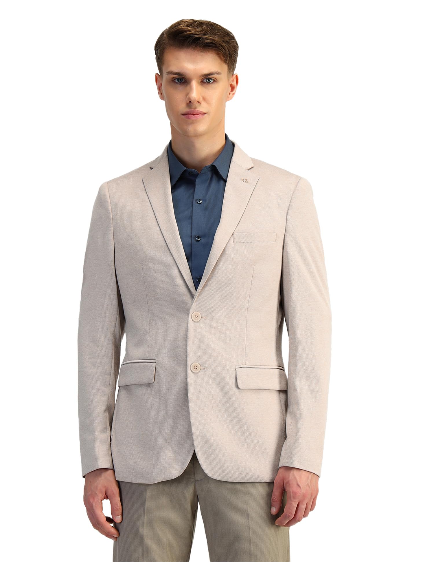 arrow Men's Classic Slim Blazer (ARAIBZ5072_Beige-picture-38