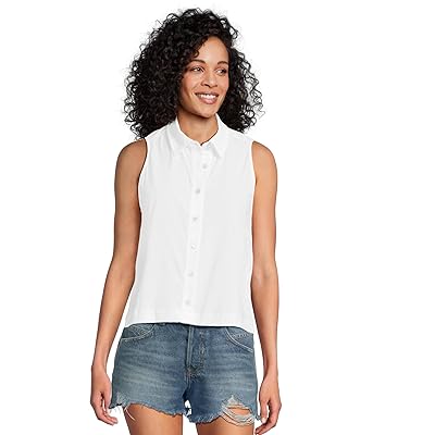 Lilla P Sleeveless Button Down Women