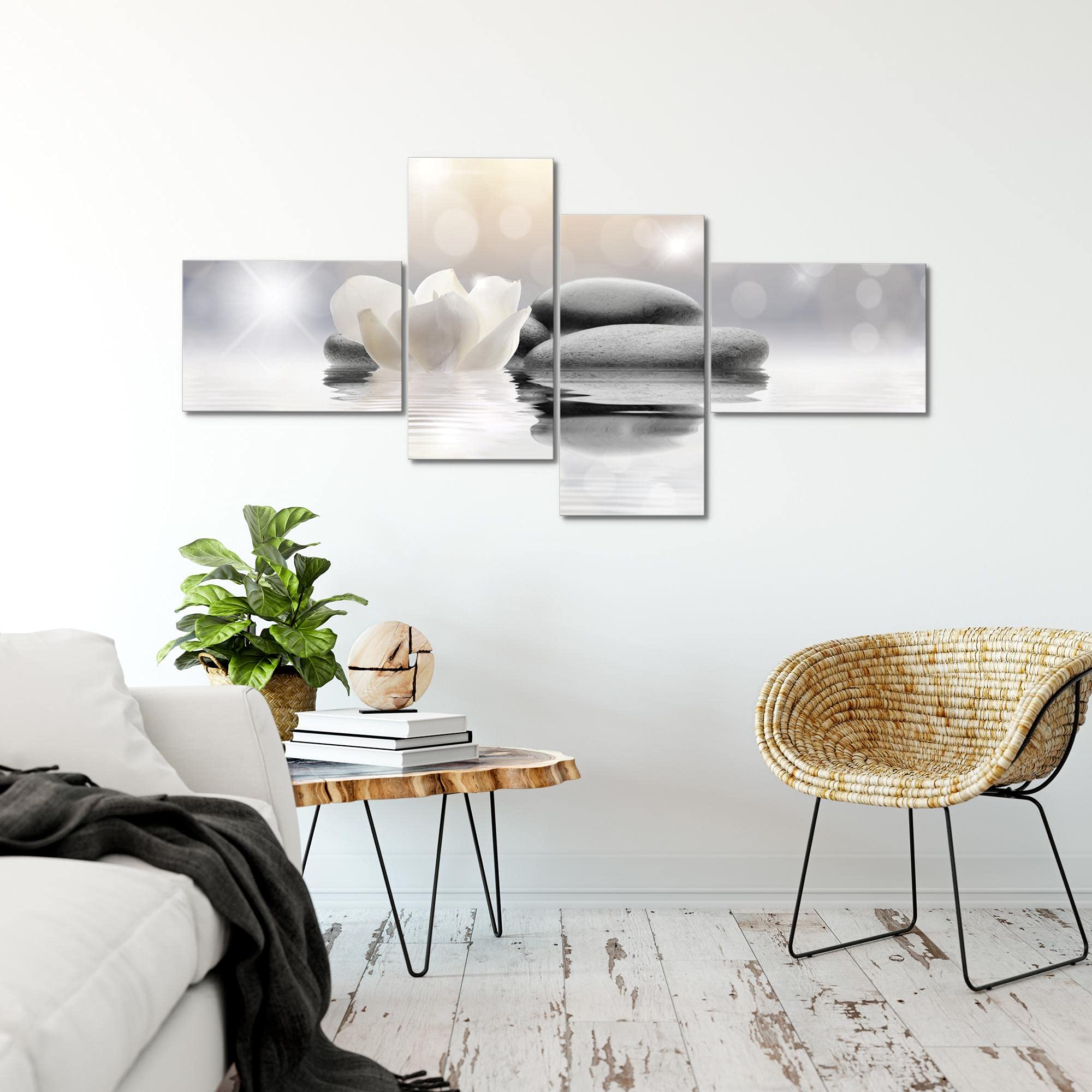 Runa Art Quadro XXL Fiori Tulipani 200 x 100 cm Stampa D'Arte Murale Tela Non Tessuta Decorazione Soggiorno Camera Da Letto 506041a