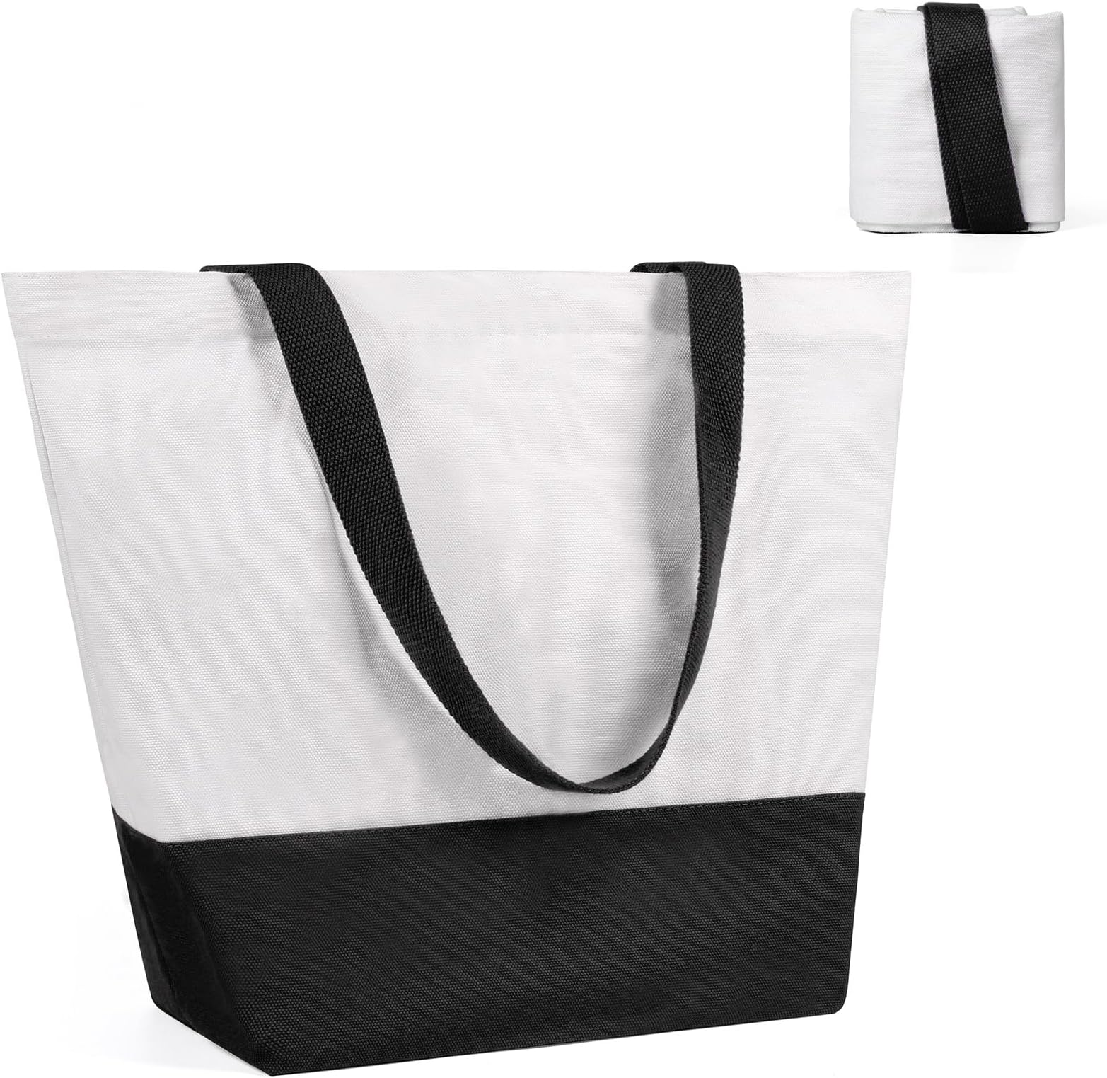 EcoVisionCanvas Tote Bag Strong Reusable Grocery Shopping Cloth Bags Large Capacity Reusable Grocery Tote Bag for Women