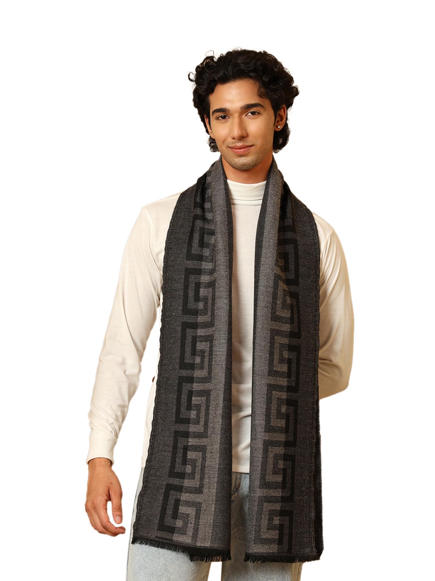 tweedle Men’s Acrylic Wool Striped Design Warm Winter Scarf/Muffle-picture-25
