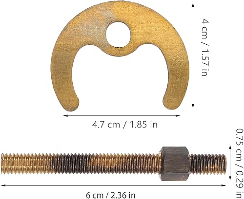 Miniatura 2 de DOITOOL Soporte de fijación de grifo, 1 juego de tuercas de montaje de grifo y arandela, kit de montaje de tuerca de bloqueo de grifo de acero