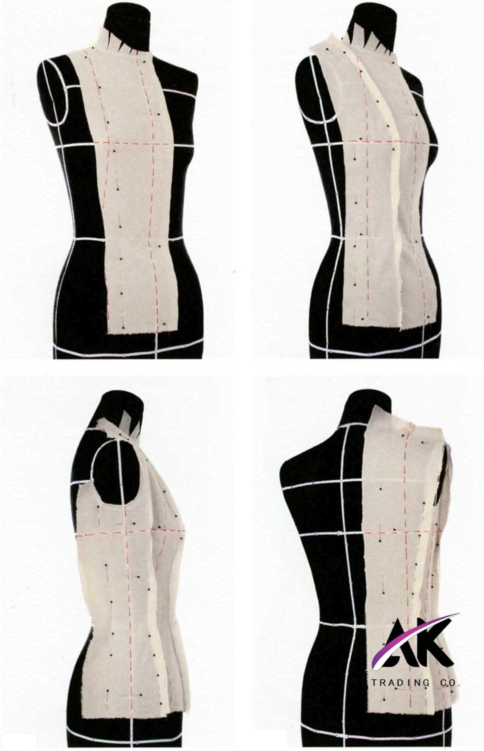 AK Trading Co. 60" Wide Natural Muslin Fabric, 100% Cotton Fabric, Unbleached 25 Yards