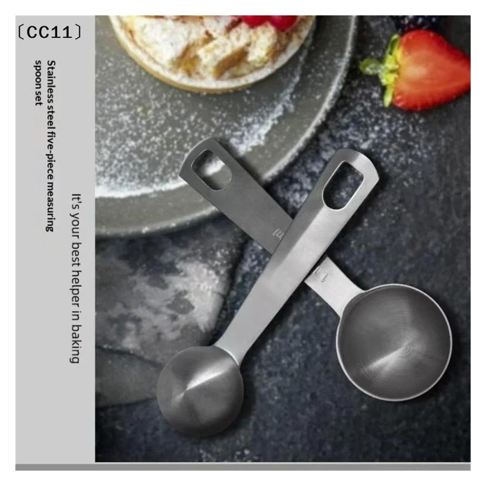 Cuillères doseuses en acier inoxydable, 1/5/6 pcs, CC11