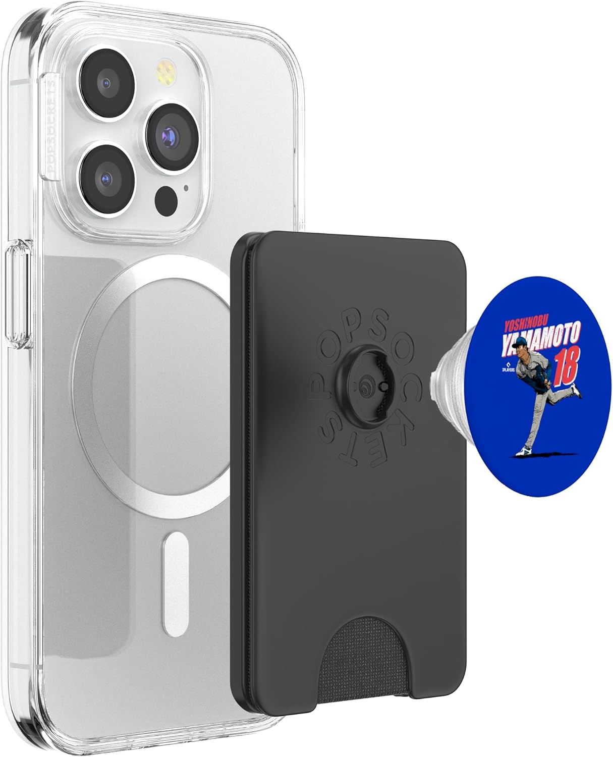 Yoshinobu Yamamoto| Baseball MLB Players | MLBYAM3006 PopSockets PopWallet for MagSafe