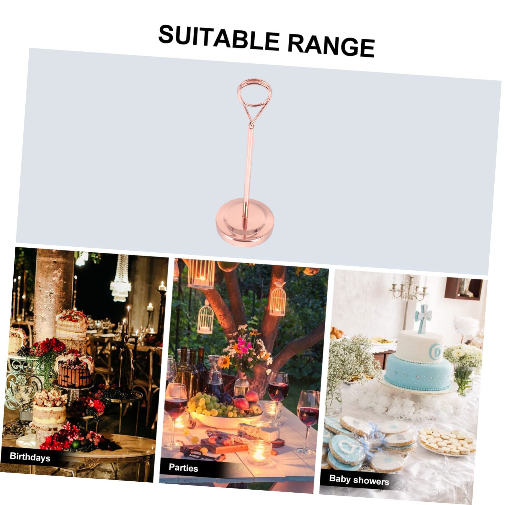 OFFSCH 1pc Plate Seat Dishes Name Rack Table Sign Stand Dining Table Cards Holder Memos Rack Table Number Stand Table Number Holder Sturdy Cards Holder Display Rack Menu Holder Menu Rack