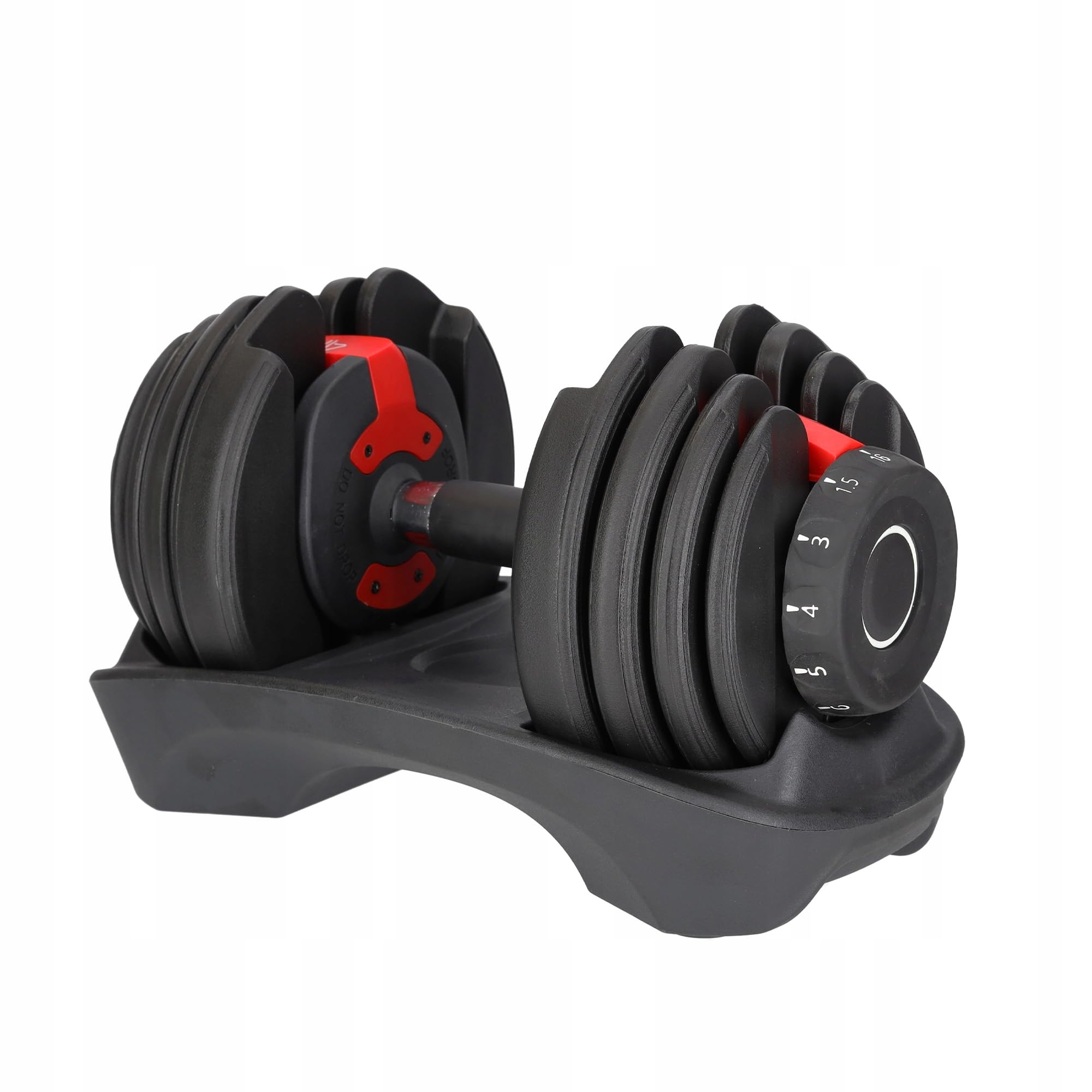 4FIZJO Hantel Regulowany Z Podstawką Hantla Sztangielka Fitness Ciężar 1,5Kg-16Kg