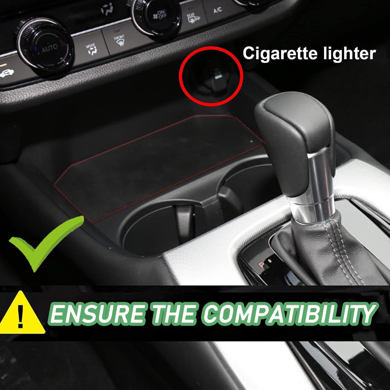 Caricabatterie Wireless per Auto per Hon-da ZR-V Tutti i Modelli Accessorio con 15 W Wireless e 27 W USB Qc3.0 Ricarica Rapida Regalo per la Famiglia