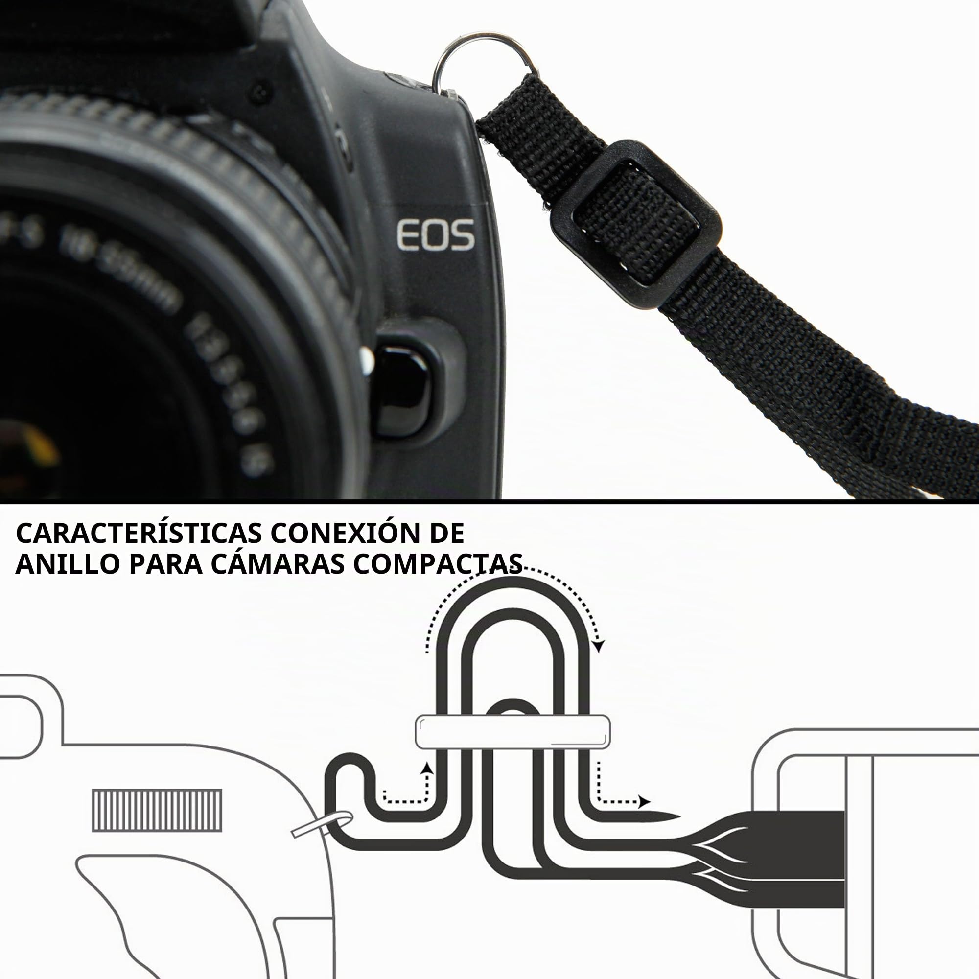 USA Gear Arnés para el pecho con correa de cámara DSLR con hebillas de liberación rápida, diseño de neopreno y bolsillos para accesorios - Compatible con cámaras Canon, Nikon, Sony y más