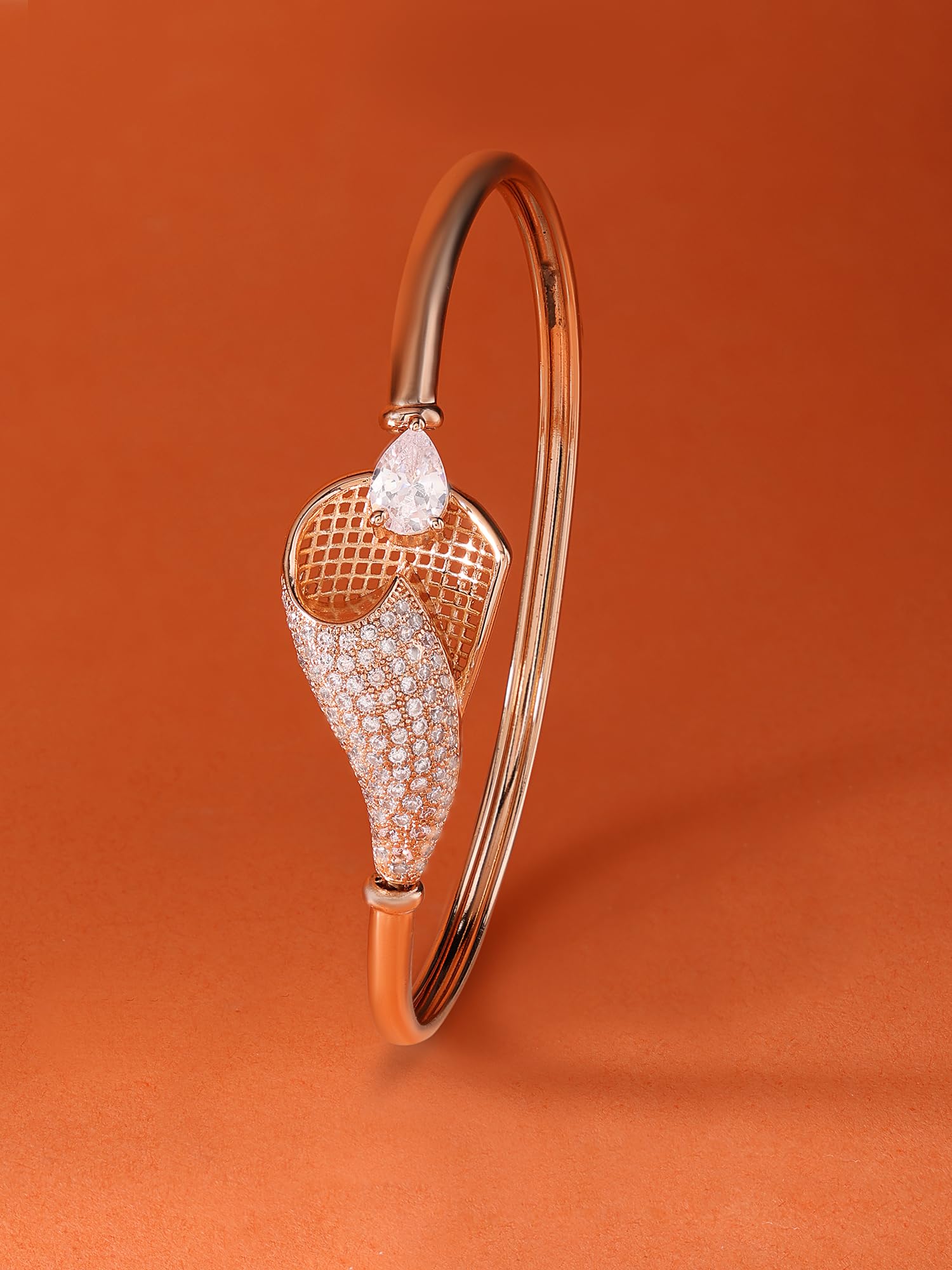 CZ Brass Bangle Kada Bracelet For Women