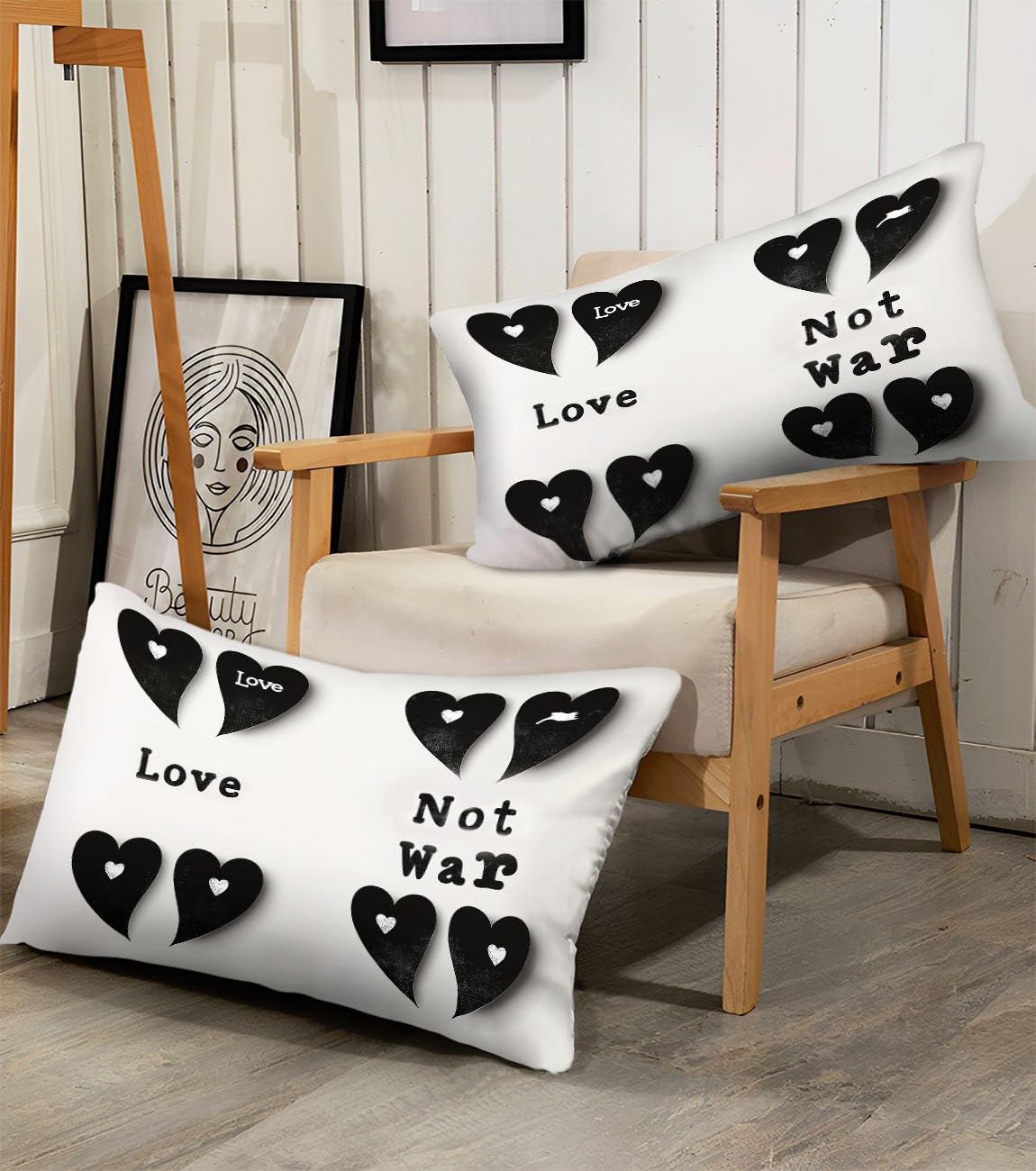 Funda Nórdica Corazón Negro 3D Juego De Cama Suave Transpirable Microfibra 1 Funda Nórdica + 2 Fundas De Almohada 50X75cm Cama 105