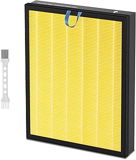 Vital 200S Pet Allergy Air Purifier Replacement, with 1 Cleaning Brush, Compatible with LEVOIT Air Purifier Vital 200S, Vital 200S-RF-PA, 3-in-1 HEPA Filter, Part No. LRF-V201-YUS,Yellow (1 PACK)