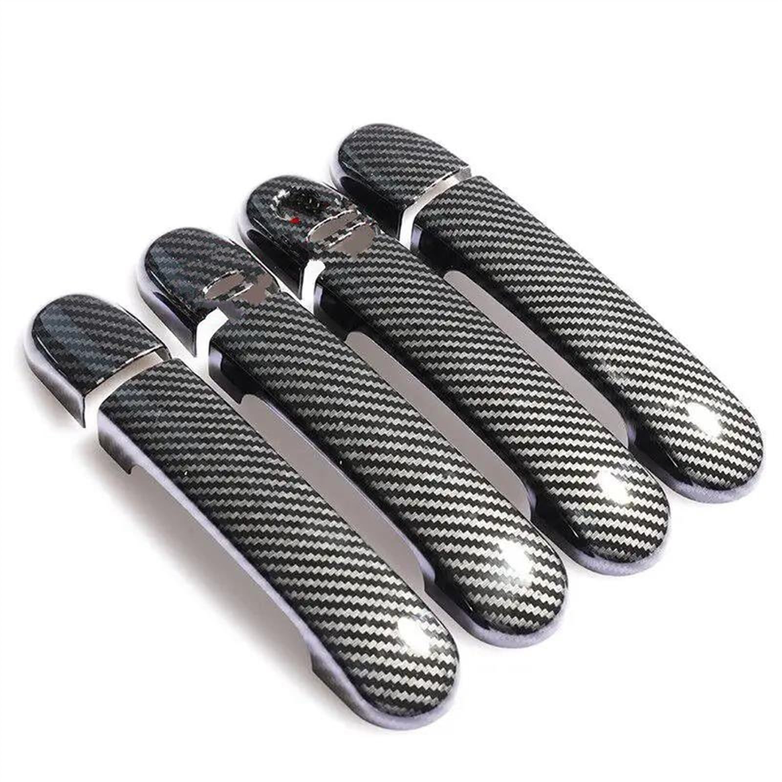 Csspdm Carbon C Chrome Carbon Fiber Car Door Handle Covers For Nissan March Micra K12 03-10 For Cube Z11 02-08 For Livina 07-13(Carbon C)