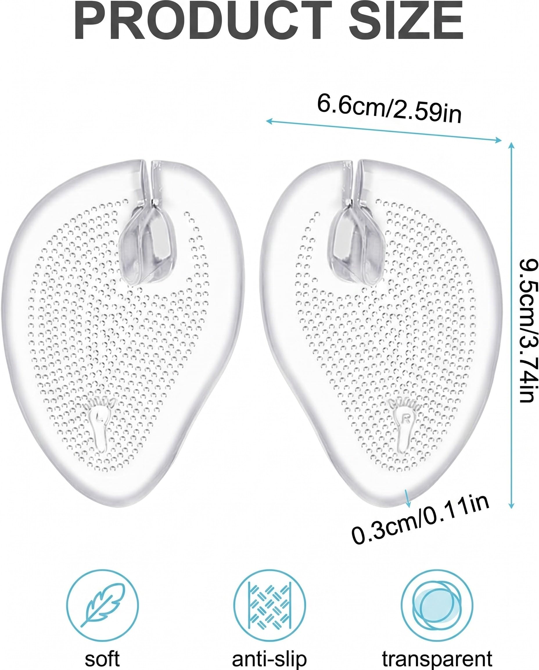 4 Paar Zehenschutzkissen Silikon Gel für Flip Flops & Sandalen – Rutschfest, Anti-Reibung gegen Blasen & Schmerzen