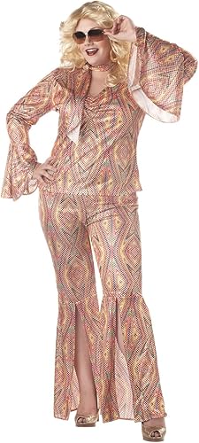California Costumes Women's Plus Size Disco Costume