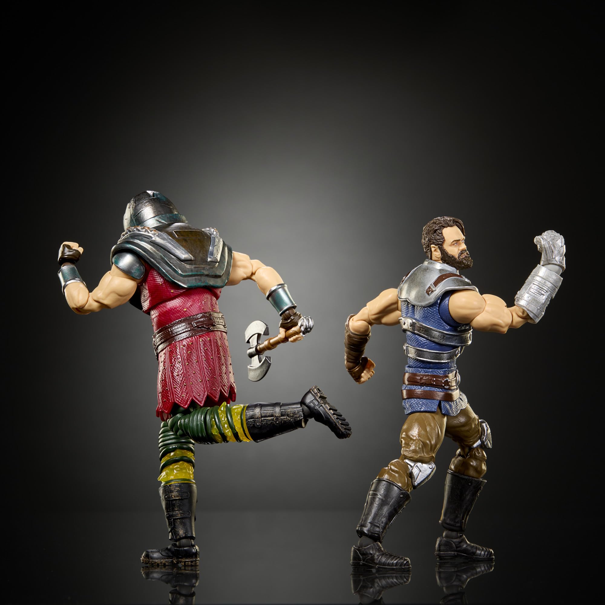Masters of The Universe Ram Man Fisto Zestaw 2 figurek akcji w skali 1:12 z motywem, zgodnie z filmem Motu 2026, najwyższa jakość, punkty przegubowe, JKJ34
